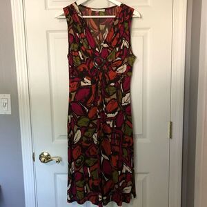 Evan Picone Sleeveless Floral Print Dress Petite Size 10